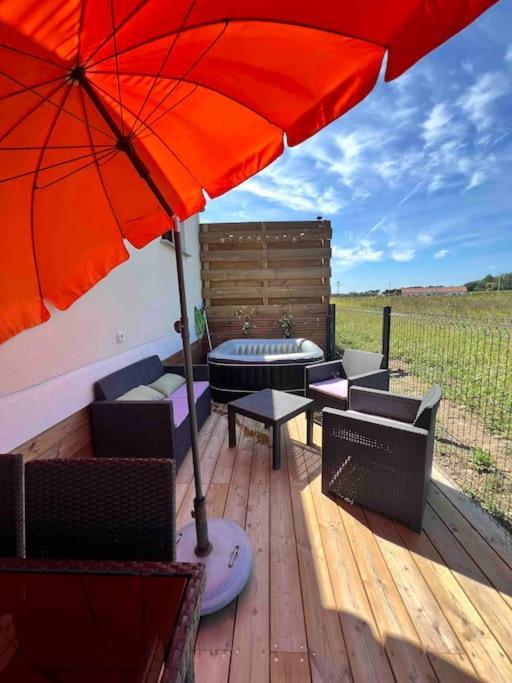Apartmán T2 Neuf, Terrasse Et Spa Prive Josse Exteriér fotografie